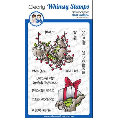 Whimsy Stamps Clear Stamps - Dragon Christmas