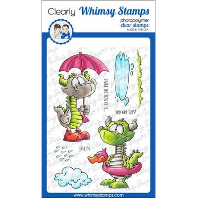 Whimsy Stamps Clear Stamps - Dragon Water Fun