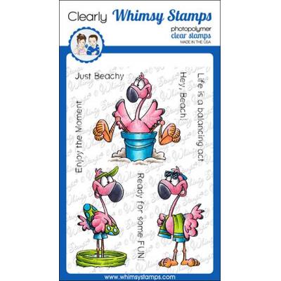 Whimsy Stamps Clear Stamps - Flamingo Fun