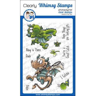 Whimsy Stamps Clear Stamps - Flight Of The Dragons