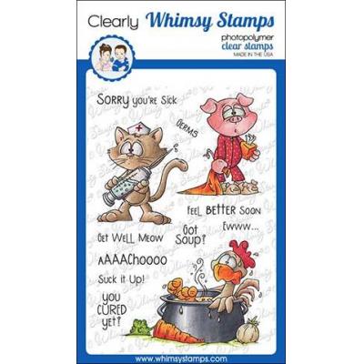 Whimsy Stamps Clear Stamps - Get Well