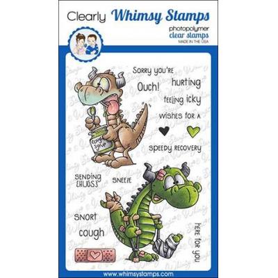 Whimsy Stamps Clear Stamps - Get Well Dragons