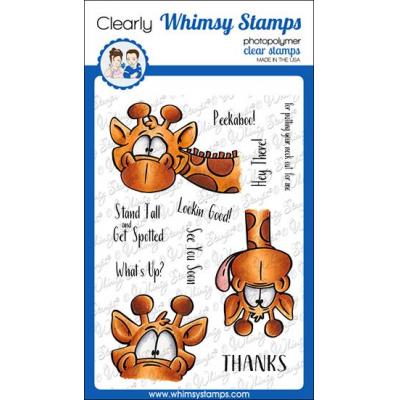 Whimsy Stamps Clear Stamps - Giraffes Peeking