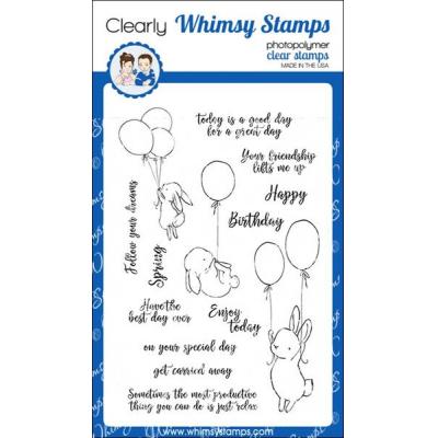 Whimsy Stamps Clear Stamps - Bunny Balloons