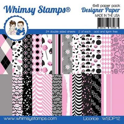 Whimsy Stamps Designpapier - Licorice
