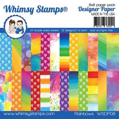 Whimsy Stamps Designpapier - Rainbow