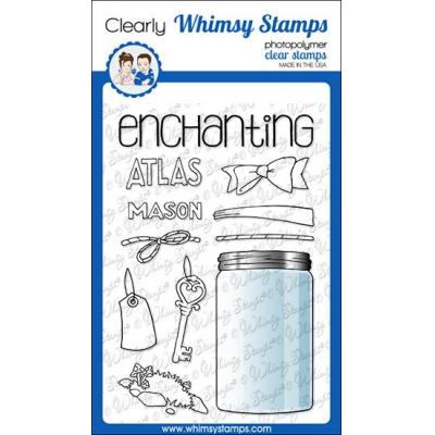 Whimsy Stamps Clear Stamps - Atlas Jar