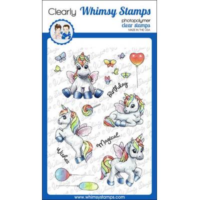 Whimsy Stamps Clear Stamps - Unicorn Wishes
