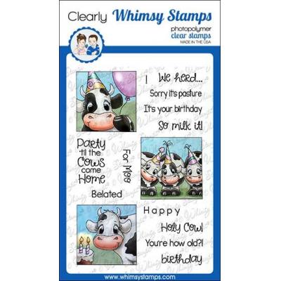 Whimsy Stamps Clear Stamps - Cow Party