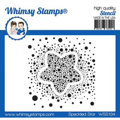 Whimsy Stamps Stencil - Speckled Star