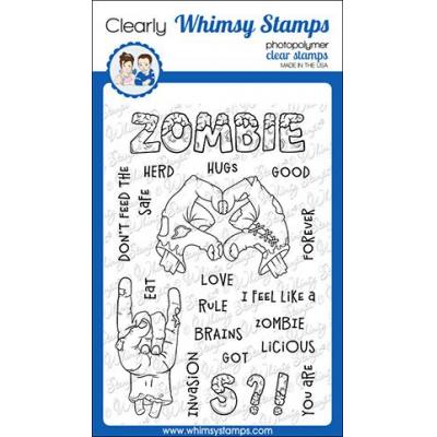 Whimsy Stamps Clear Stamps - Zombie-Licious