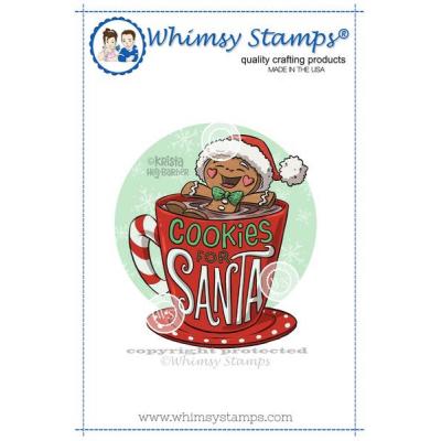 Whimsy Stamps Rubber Cling Stamp - Cookies For Santa