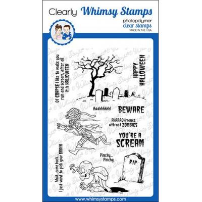 Whimsy Stamps Clear Stamps - Halloween Scream
