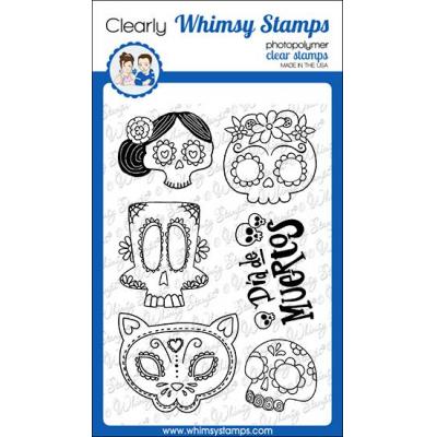 Whimsy Stamps Clear Stamps - Sugar Skulls