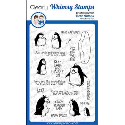 Whimsy Stamps Clear Stamps - Penguin Farts