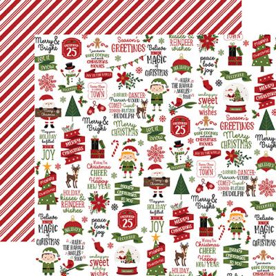 Echo Park Christmas Magic Designpapier - Christmas Cheer