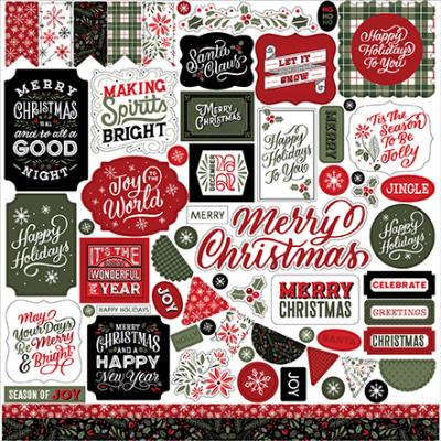 Echo Park Salutations Christmas Element Sticker