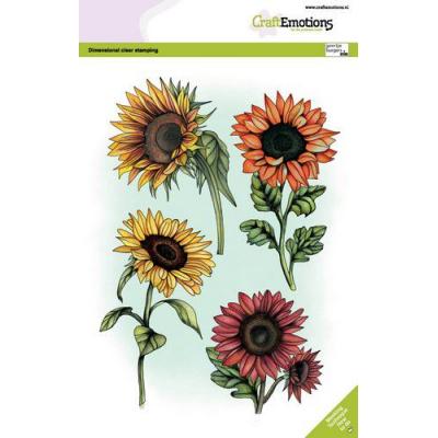 CraftEmotions Clear Stamps - Sonnenblumen