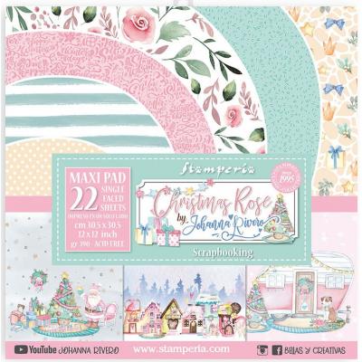 Stamperia Christmas Rose Designpapier - Maxi Paper Pack