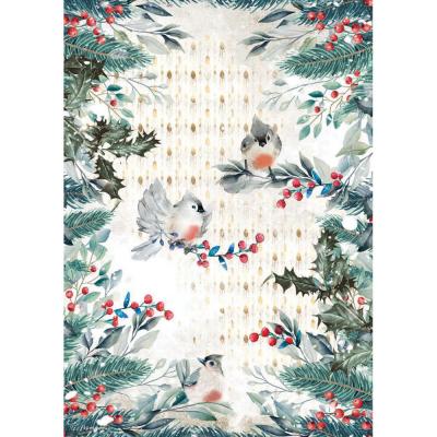 Stamperia  Romantic Christmas Rice Paper - Birds