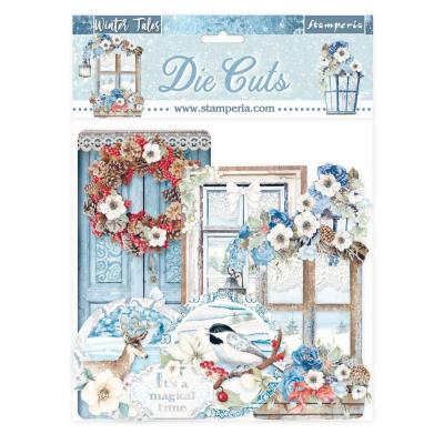 Stamperia Winter Tales Die Cuts - Quotes & Labels