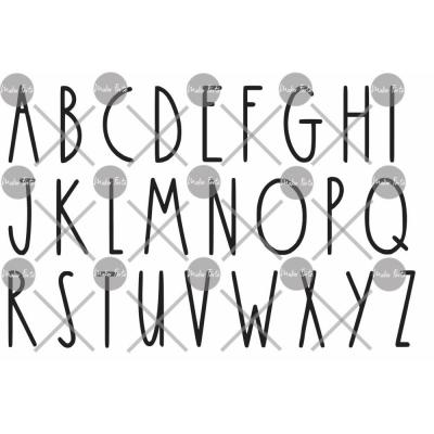Maker Forte Clear Stamps - Farmhouse Font Alphabet
