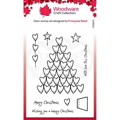 Creative Expressions Woodware Craft Collection Clear Stamps - Heart Tree