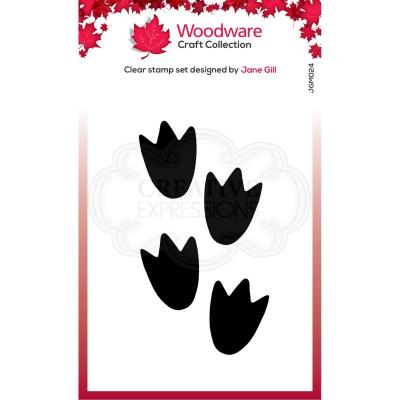 Creative Expressions Woodware Craft Collection Clear Stamps - Penguin Feet