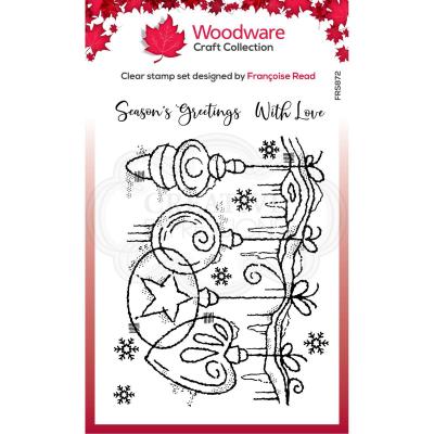 Creative Expressions Woodware Craft Collection Clear Stamps - Frosted Baubles
