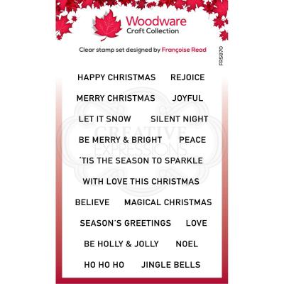 Creative Expressions Woodware Craft Collection Clear Stamps - Christmas Strips