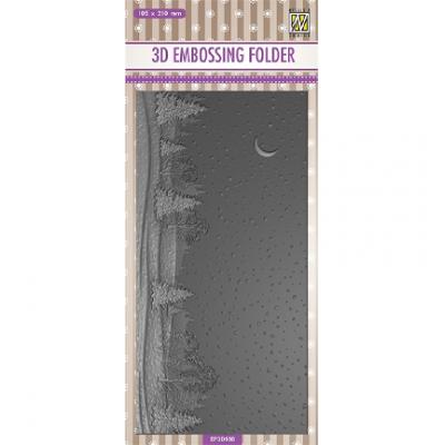 Nellies Choice 3D Embossingfolder - Snowy Landscape