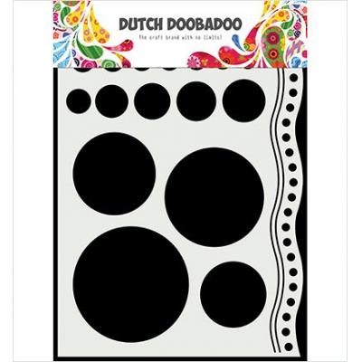 Dutch DooBaDoo Mask Art - Doodle Circles And Border