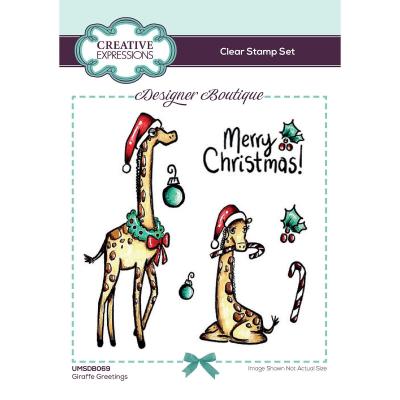 Creative Expressions Clear Stamps -  Giraffe Greetings