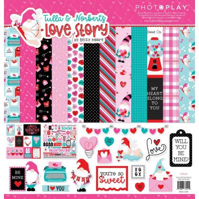 PhotoPlay Tulla & Norbert's Love Story Designpapier - Collection Pack