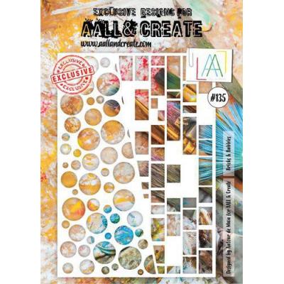 AALL & Create Stencil Nr. 135 - Bricks & Bubbles