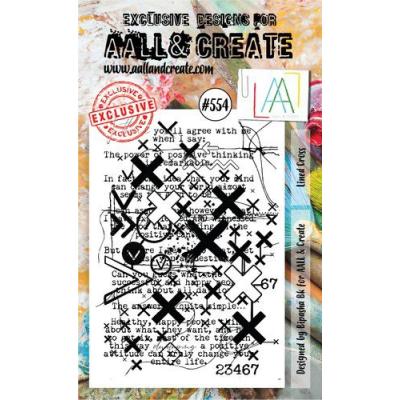 AALL & Create Clear Stamp Nr. 554 - Lined Cross
