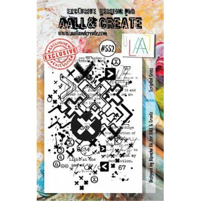AALL & Create Clear Stamp Nr. 552 - Scripted Cross