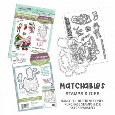 Polkadoodles Clear Stamps - Gnome Meet Me Under The Mistletoe