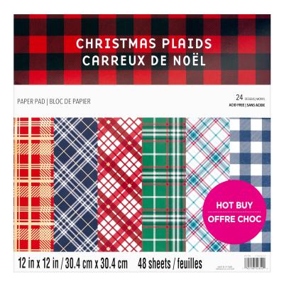 Craft Smith Christmas Plaids Designpapier - Paper Pad