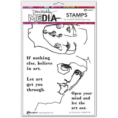 Ranger Dina Wakley Media Stamps - Let The Art Out