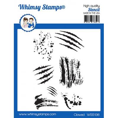 Whimsy Stamps Stencil - Clawed