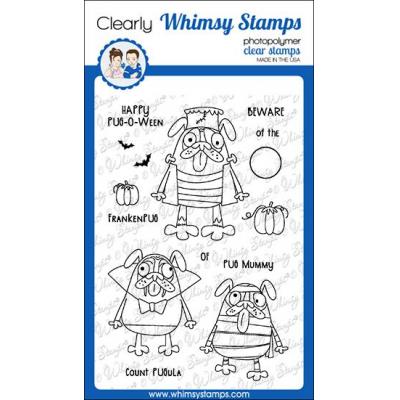 Whimsy Stamps Clear Stamps - Happy Pugoween