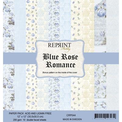 Reprint Blue Rose Romance Designpapier - Paper Pack