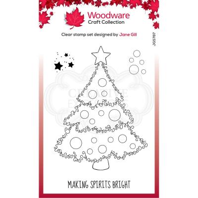 Creative Expressions Woodware Craft Collection Clear Stamps - Christmas Tree