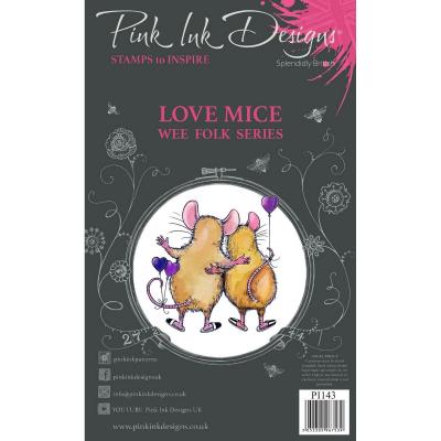 Creative Expressions Pink Ink Designs Clear Stamps - Love Mice
