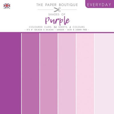 The Paper Boutique Cardstock - Everyday Shades Of Purple