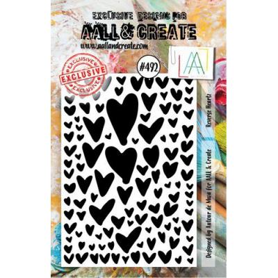 AALL & Create Clear Stamp Nr. 492 - Reverse Heartz