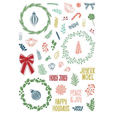 LDRS Creative Clear Stamps - Peace & Joy Pirouette