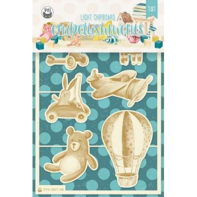 Piatek13 Good Night Embellishments - Chipboard Balloon