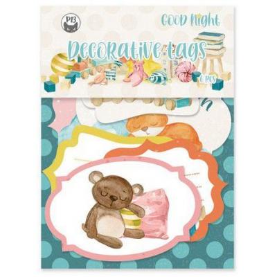 Piatek13 Good Night Die Cuts - Tag Labels